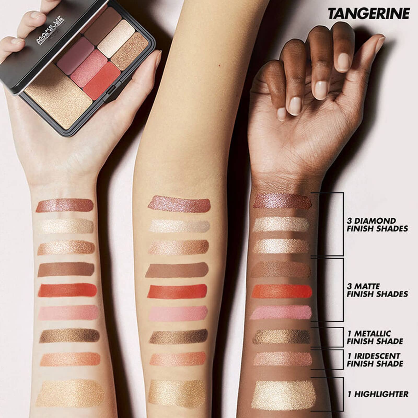 سواچ  پالت چشم و صورت میکاپ فور اور مدل ARTIST COLOR رنگ Tangerine