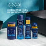 خرید محصولات سری Fresh Active برند نیوآ شامل اسپری ضد تعریق، مام ضد تعریق، رول ضد تعریق و ژل اصلاح