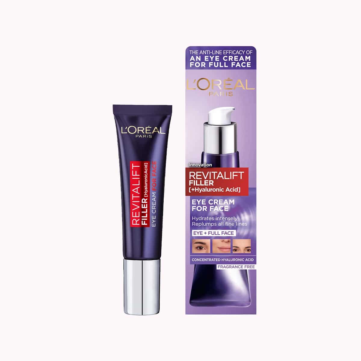 کرم دور چشم و صورت لورال سری Revitalift Filler