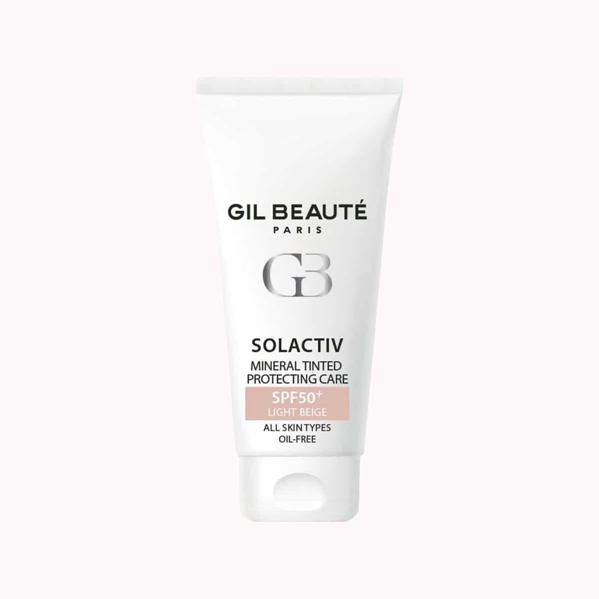 ضد آفتاب مینرال رنگی ژیل بوته SPF50 مدل سل اکتیو (بژ روشن و طبیعی)