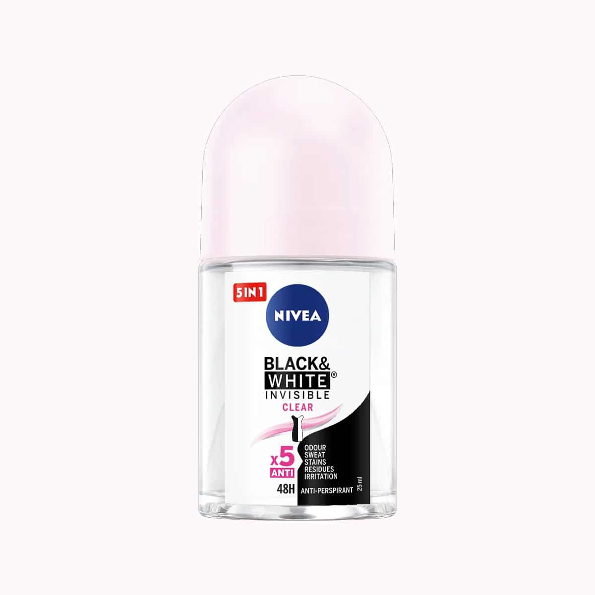 رول ضد تعریق نیوآ مدل Black & White Clear