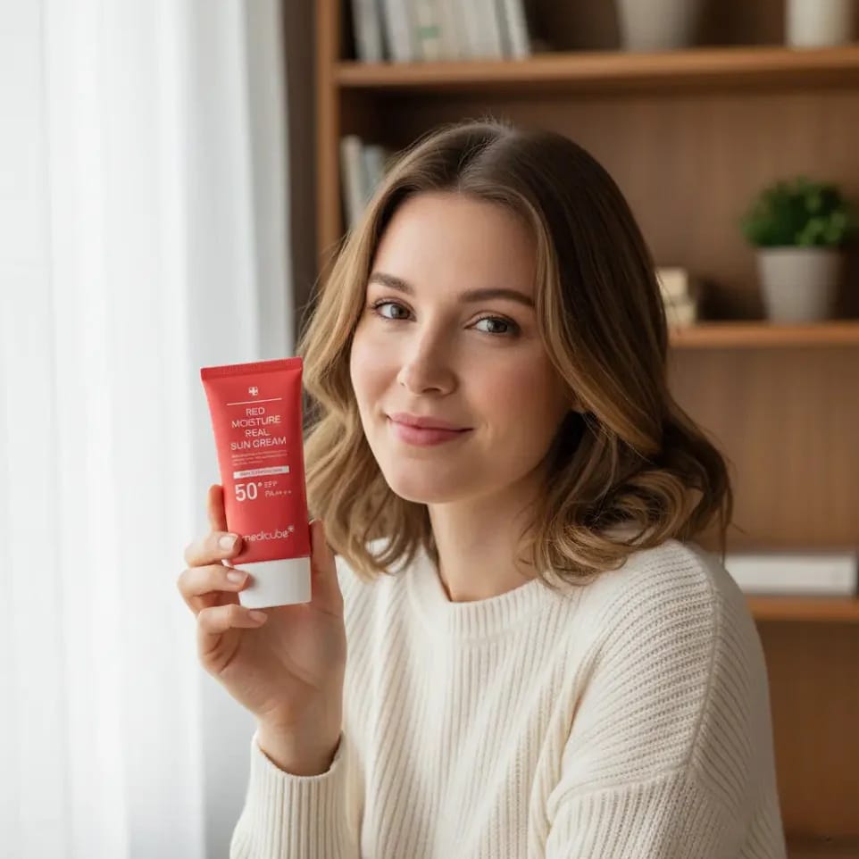 ضد آفتاب مرطوب کننده مدی کیوب Red Moisture