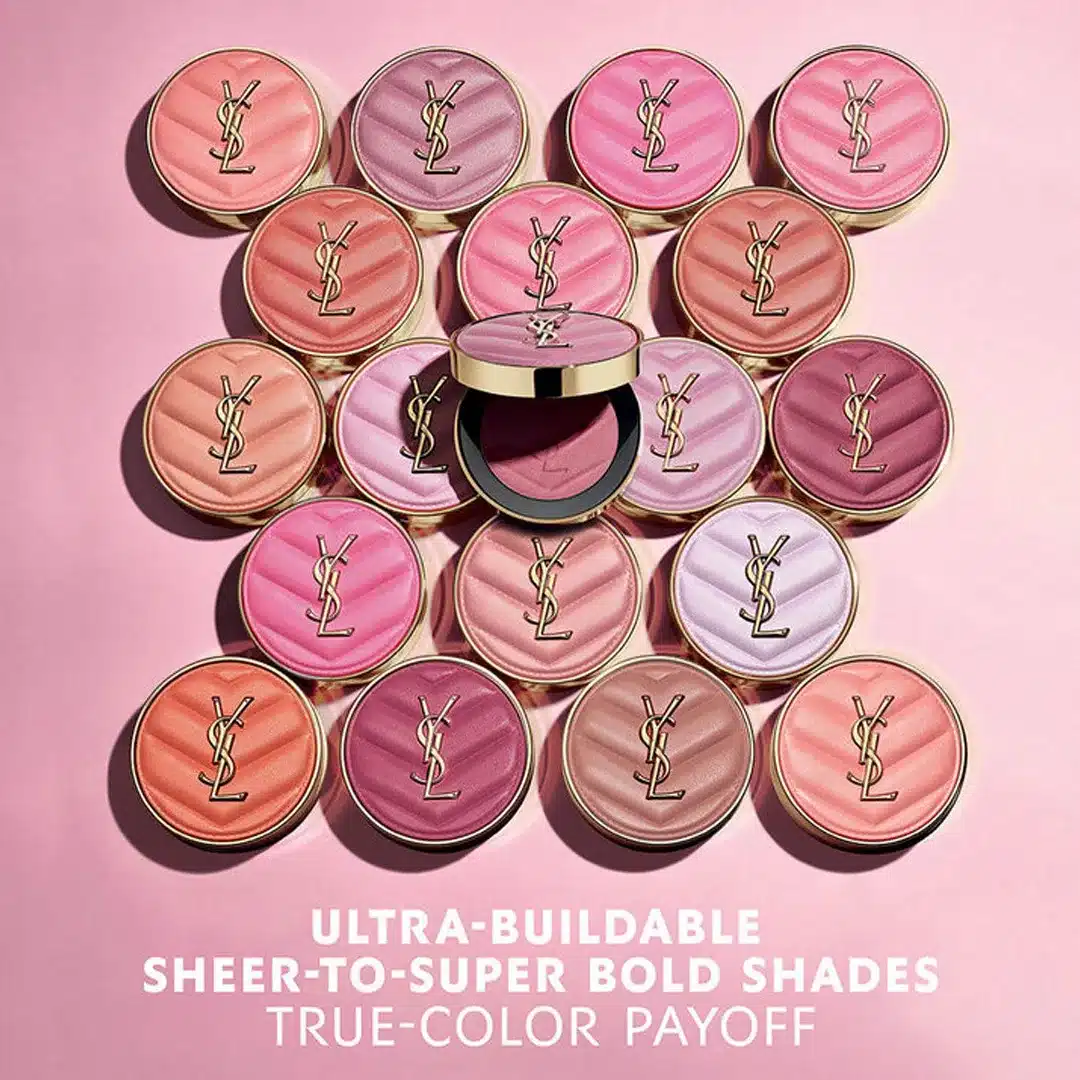 سرخی لطیف و شیک فرانسوی تنها با یک براش؛ رژگونه YSL Make Me Blush شماره 93 Rose