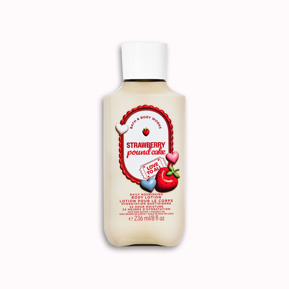 لوسیون بدن بث اند بادی Strawberry Pound Cake