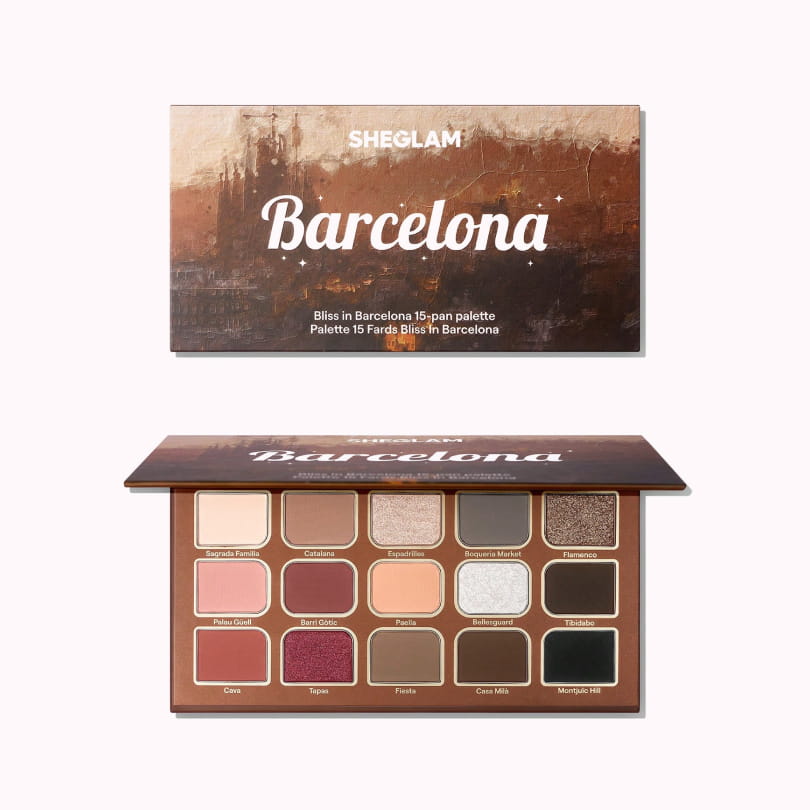 پالت سایه چشم 15 رنگ شیگلم Bliss In Barcelona