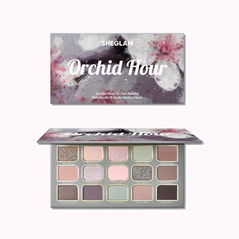 پالت سایه چشم 15 رنگ شیگلم مدل Orchid Hour
