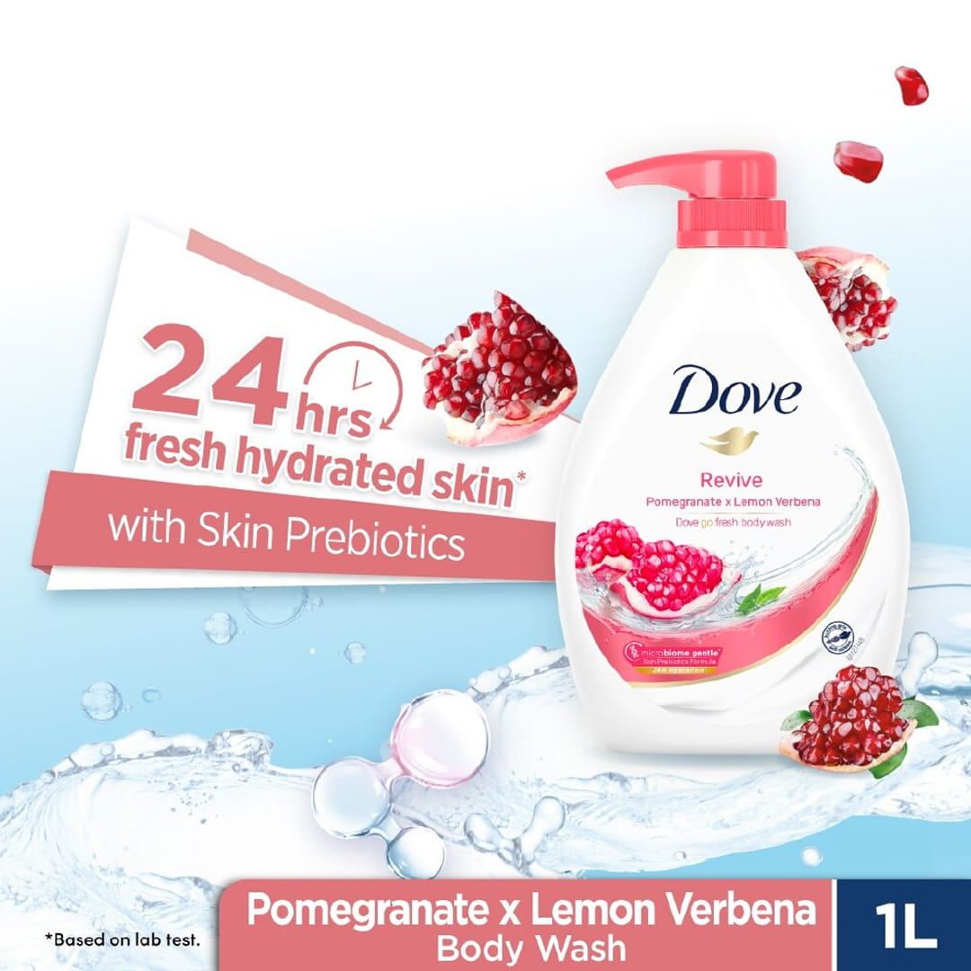 شامپو بدن داو مدل GO FRESH REVIVE عصاره انار