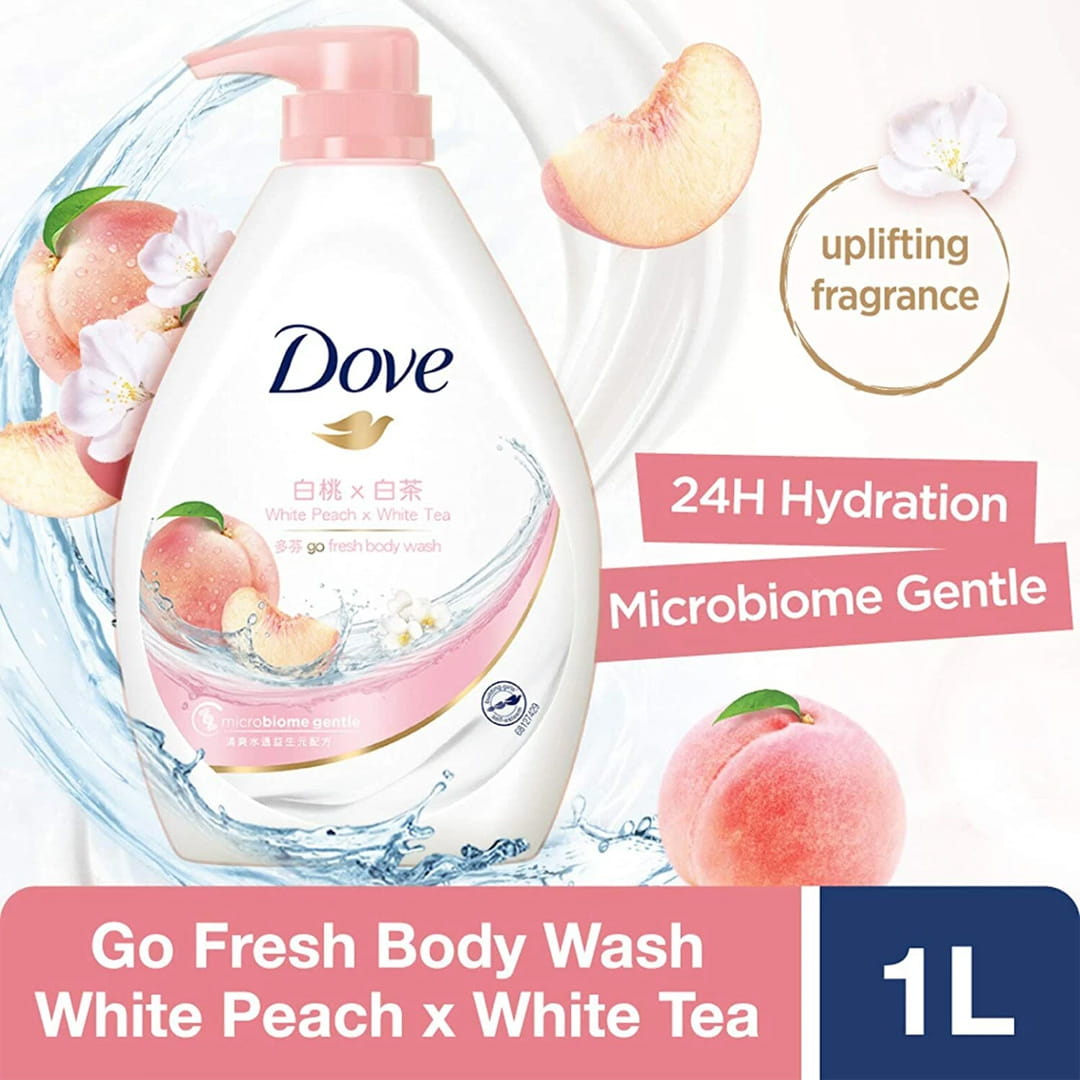 شامپو بدن داو عصاره هلو سفید مدل GO FRESH